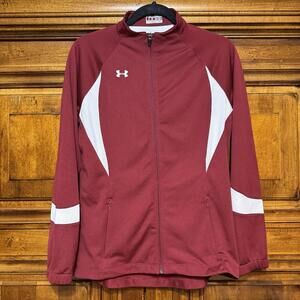 Under Armour Jacket Womens S All Season Gear Loose Full-Zip Maroon Aggies EUC